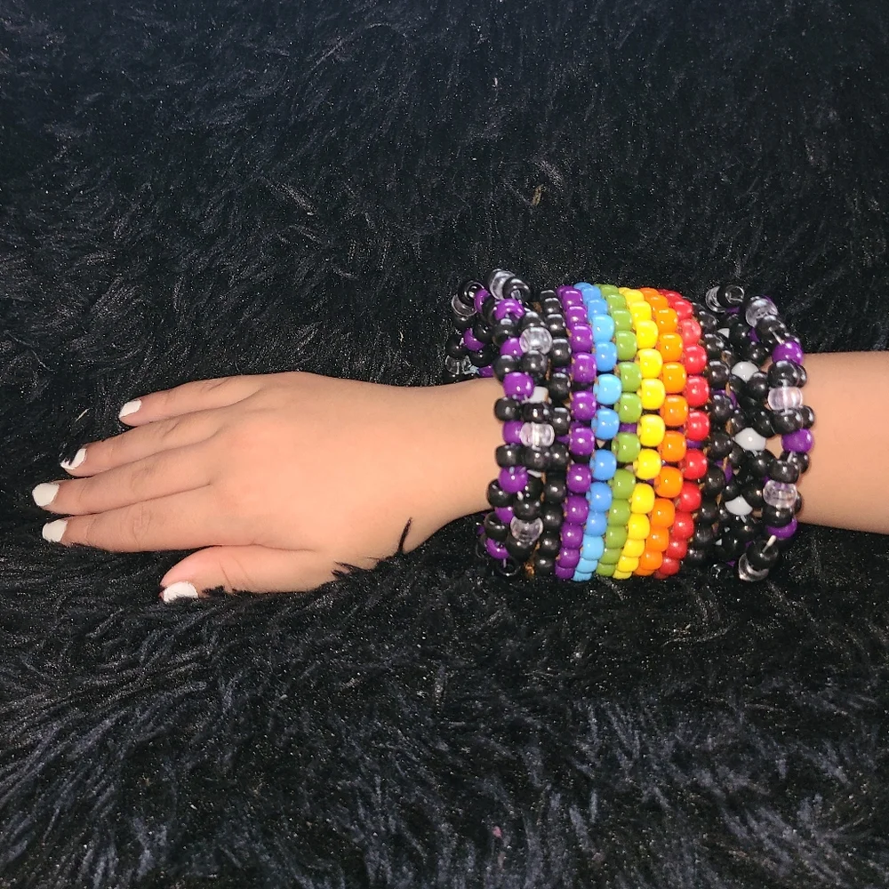 Rainbow Rotation Kandi Bracelet - Picture 2 of 5